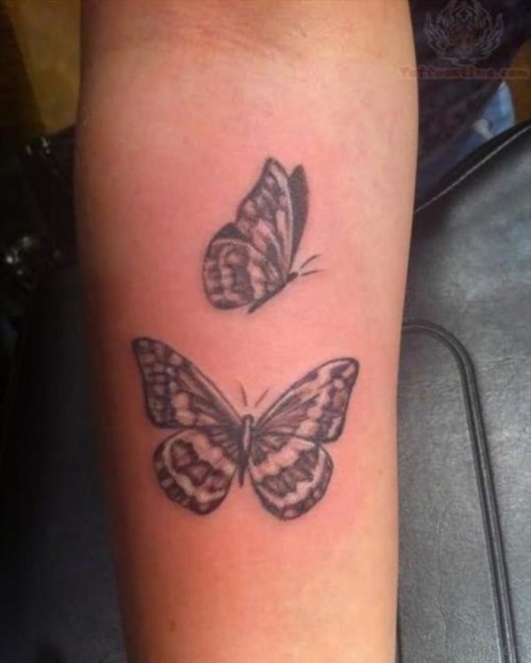 Unique Butterflies Tattoos On Arm