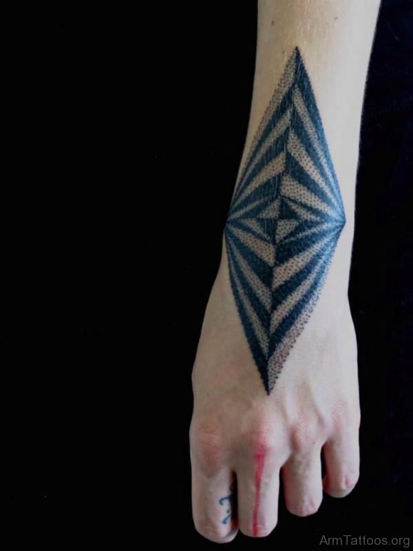 Unique Geometric Tattoo On Arm