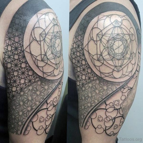Upper Arm Geometric Tattoo