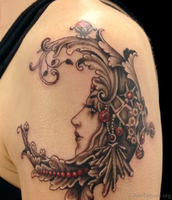 Venetian Mask And Flower Tattoo