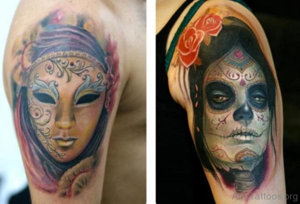 Venetian Mask Tattoo Designs