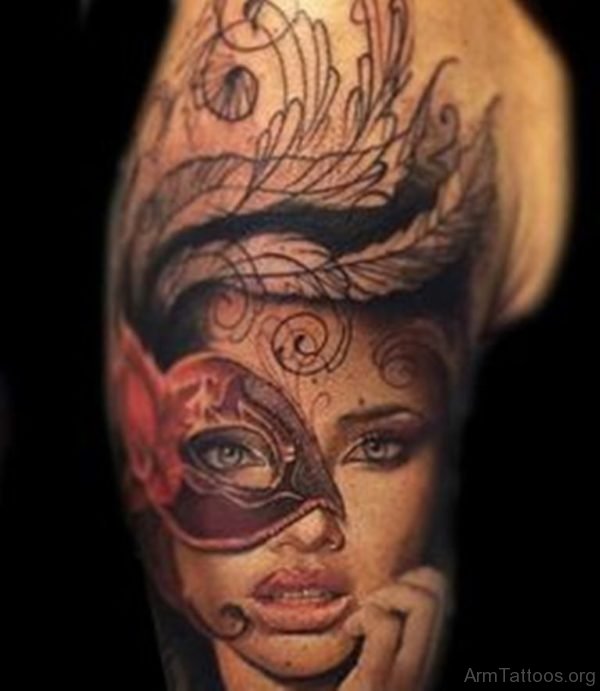 Venetian Mask Tattoo 