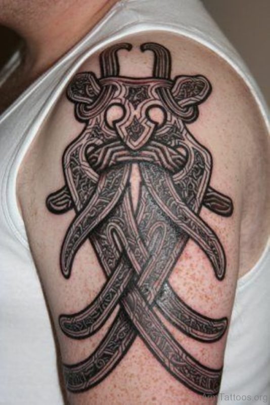 Viking Mask Tattoo