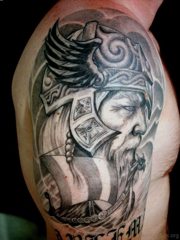 Warrior Head Tattoo