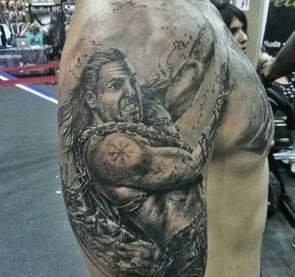 Warrior Shoulder Tattoo st74093