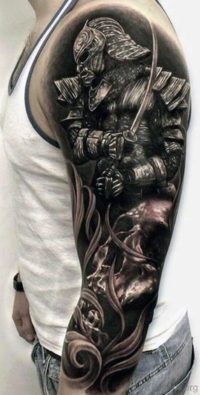 Warrior Sleeve Tattoo