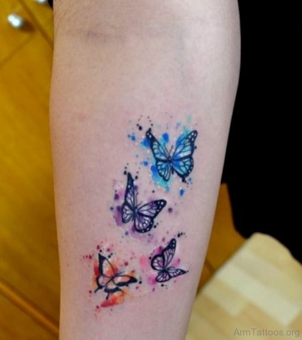 Watercolor Butterfly Tattoo