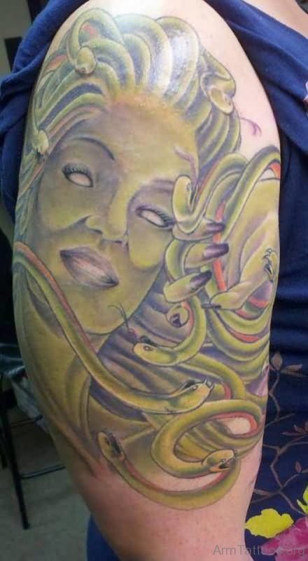 Weird Medusa Tattoo 