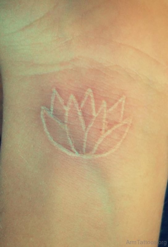 White Lotus Tattoo On Wrist 