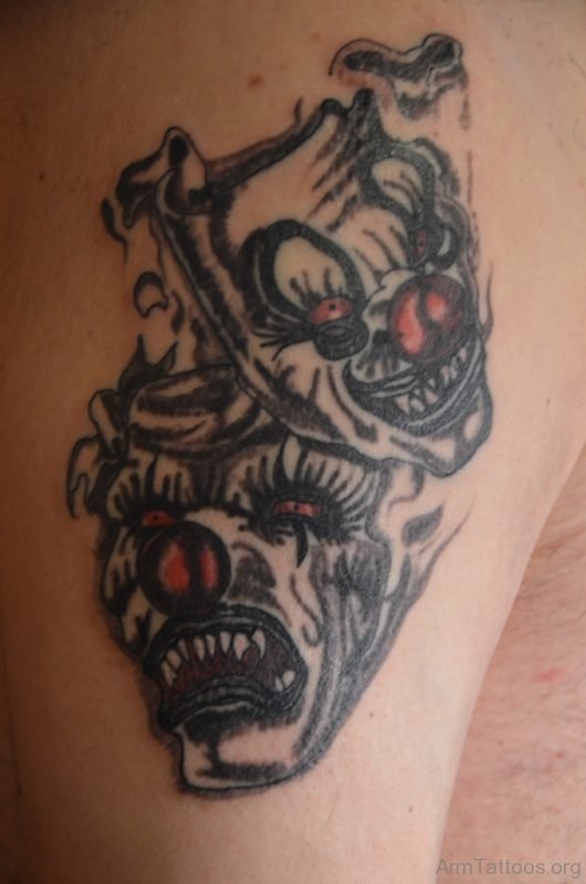 Wicked Clown Masks Tattoo