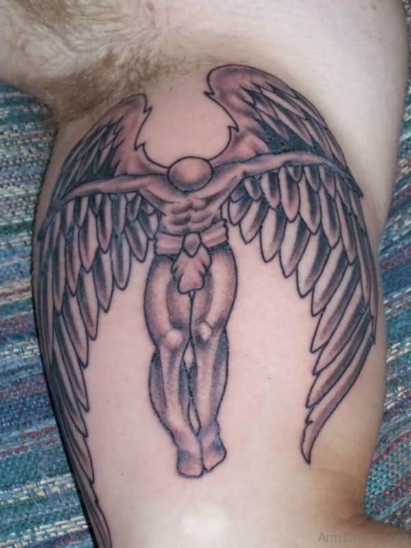 Winged Angel Tattoo Design For Shoulder