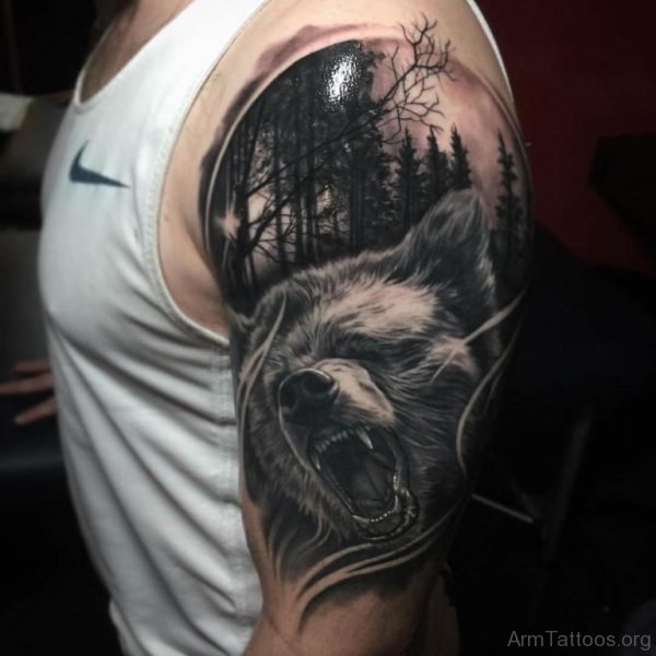 Wolf Shoulder Tattoo