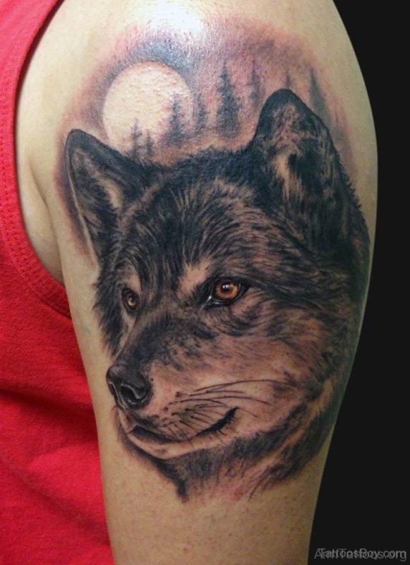 Wolf Tattoo Design