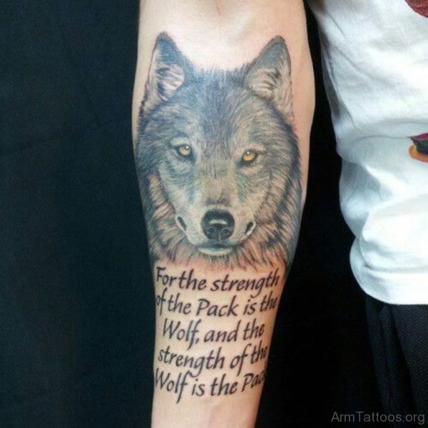 Wolf Tattoo On Arm