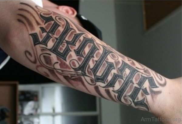 Wonderful Ambigram Tattoo