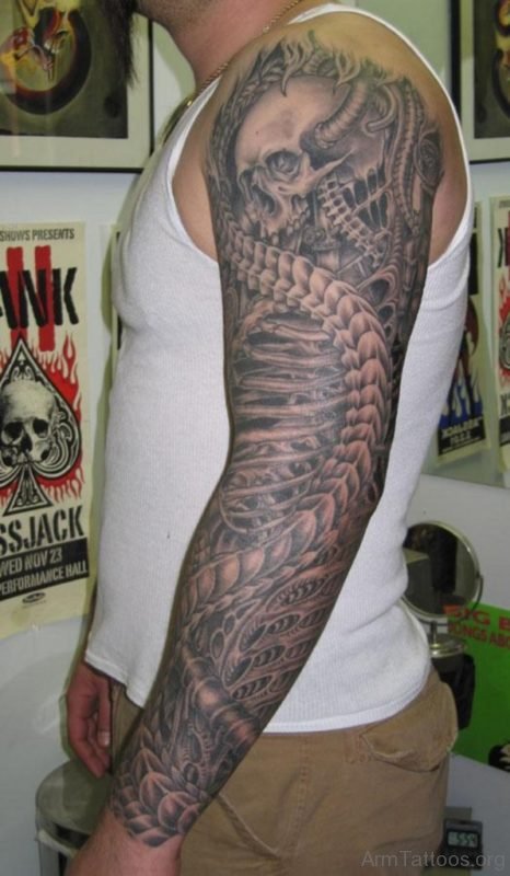 Wonderful Celtic Tattoo On Full Sleeve