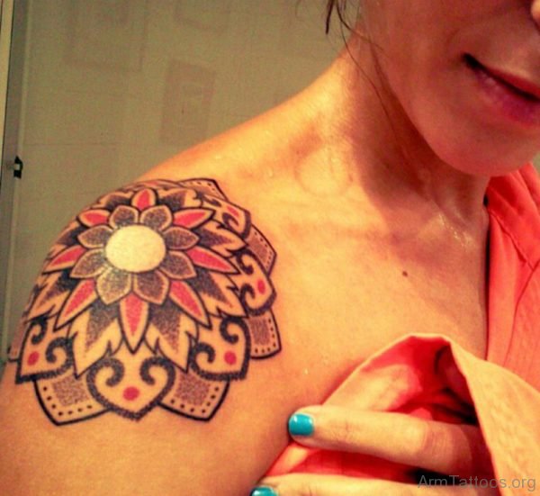 Wonderful Lotus Tattoo On Arm 