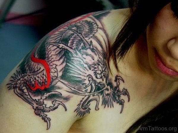 Wonderful Dragon Tattoo Design
