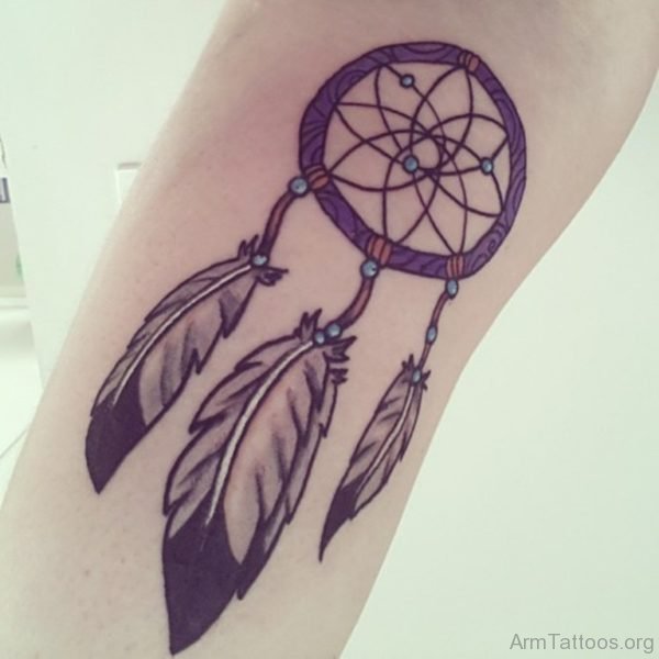 Wonderful Dreamcatcher Tattoo On Wrist