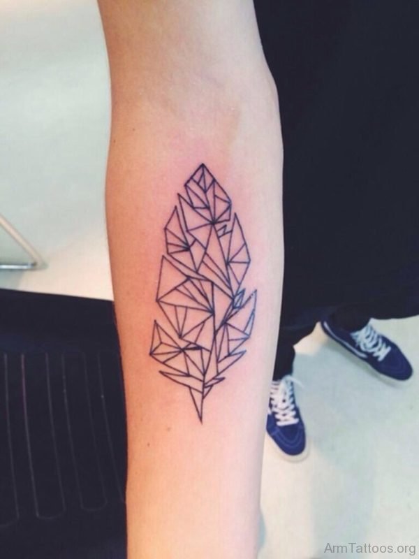 Wonderful Geometric Tattoo On Arm