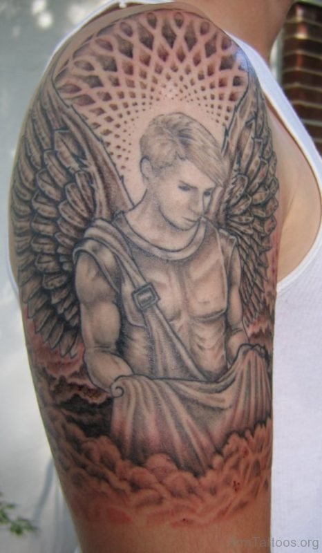 Wonderful Guardian Angel Tattoo