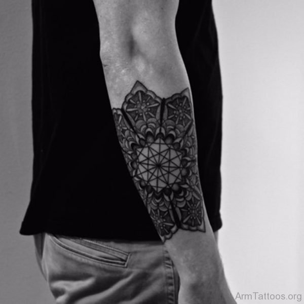 Wonderful Mandala Tattoo For Arm
