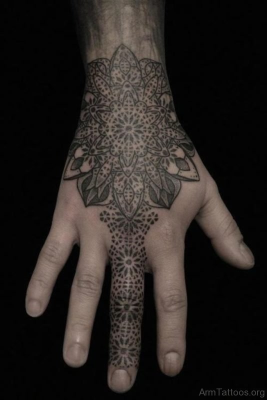 Wonderful Tribal Tattoo on Hand