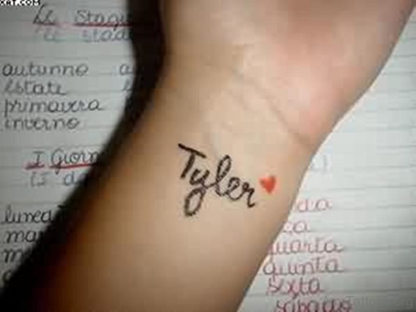 Wonderful Word Tattoo For Wrist