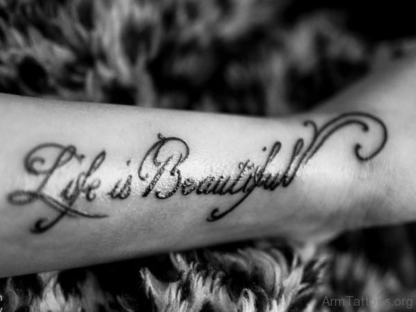 Wonderful Wording Tattoo