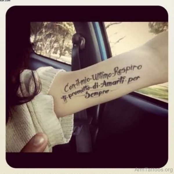 Word Tattoos For Girls