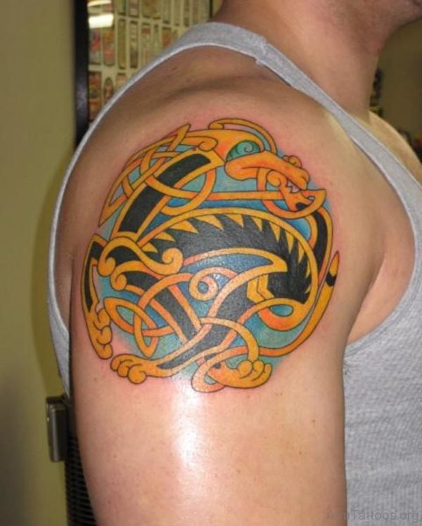 Yellow Celtic Tattoo