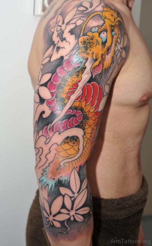 Yellow Dragon Tattoo 