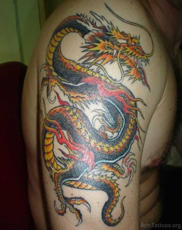 Yellow Dragon Tattoo