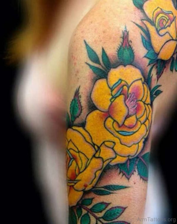 Yellow Rose Tattoo