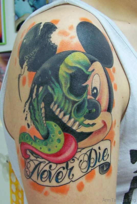 Zombie Mickey Mouse Tattoo