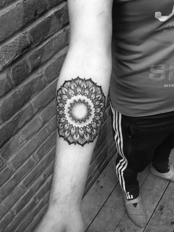 Impressive Mandala Tattoo Design On Arm