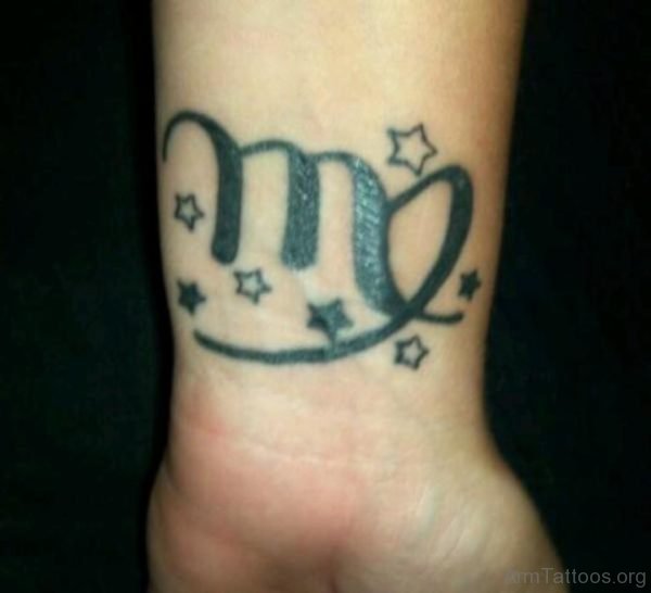 Simple Large Virgo Tattoo