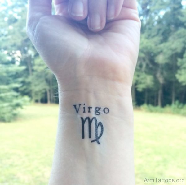 Virgo Wrist Tattoo