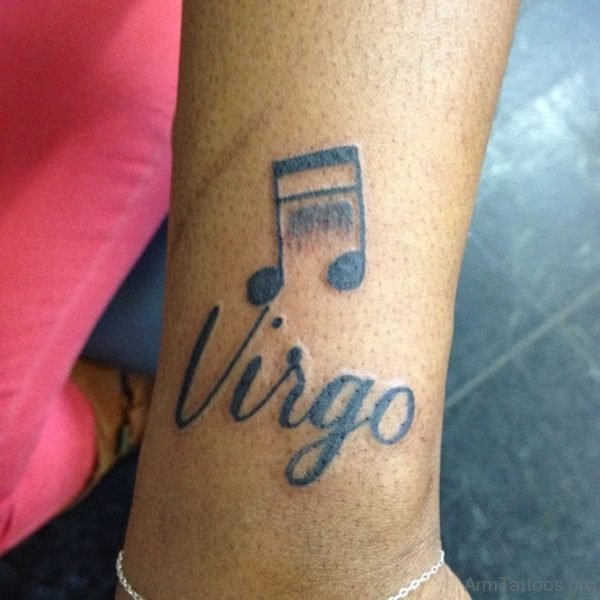 Zodiac Virgo Tattoo On Wrist